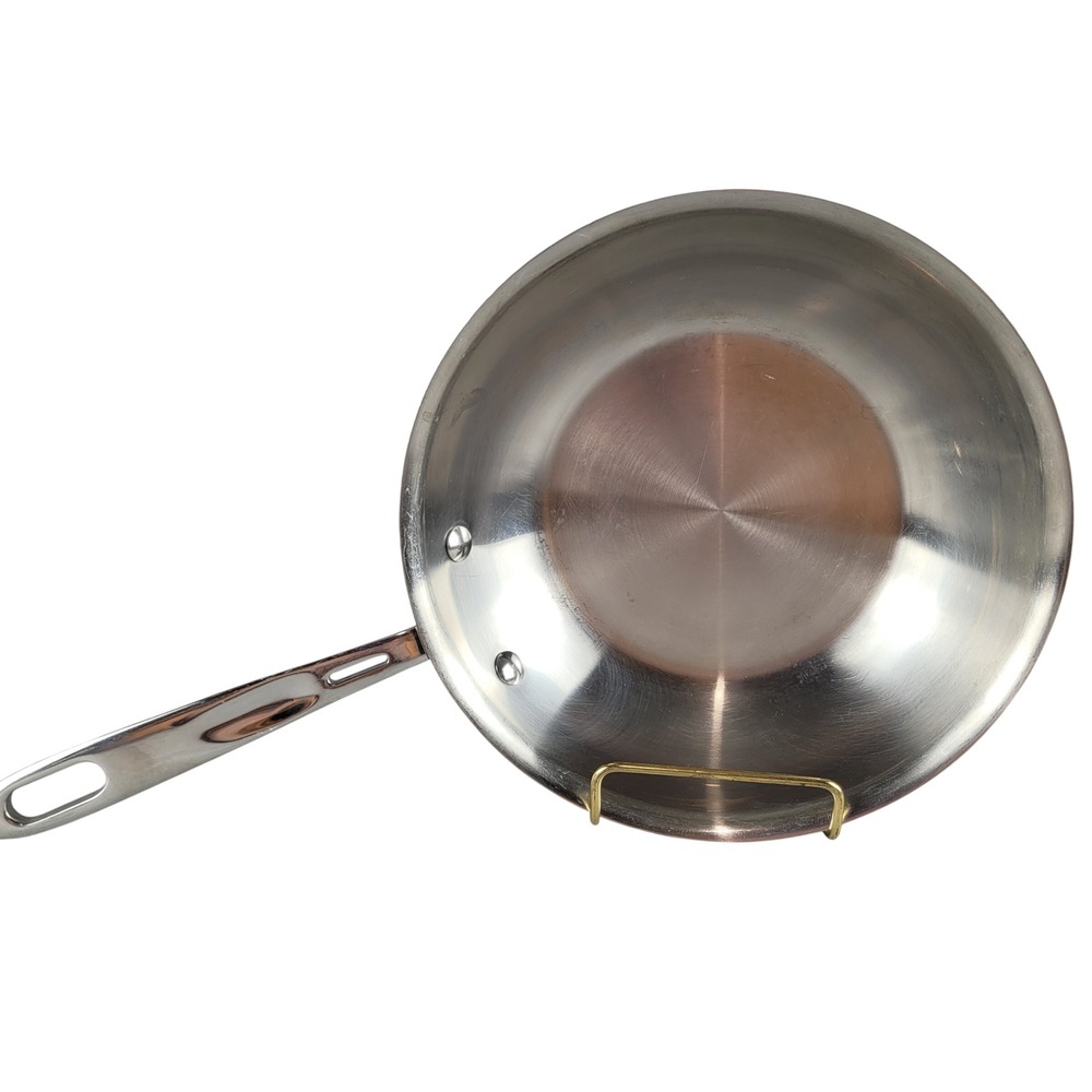 Emeril Frying Pan 8 Inch Silver Stainless Steel Copper Core Skillet